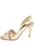 Louis Vuitton Pre-Owned 105 metallic open-toe sandals - Gold
