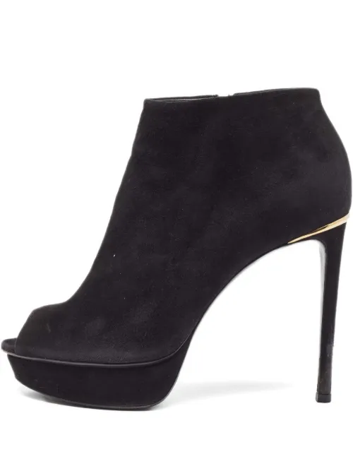 Bottines en daim à bout ouvert 120 mm - Louis Vuitton Pre-Owned - Modalova