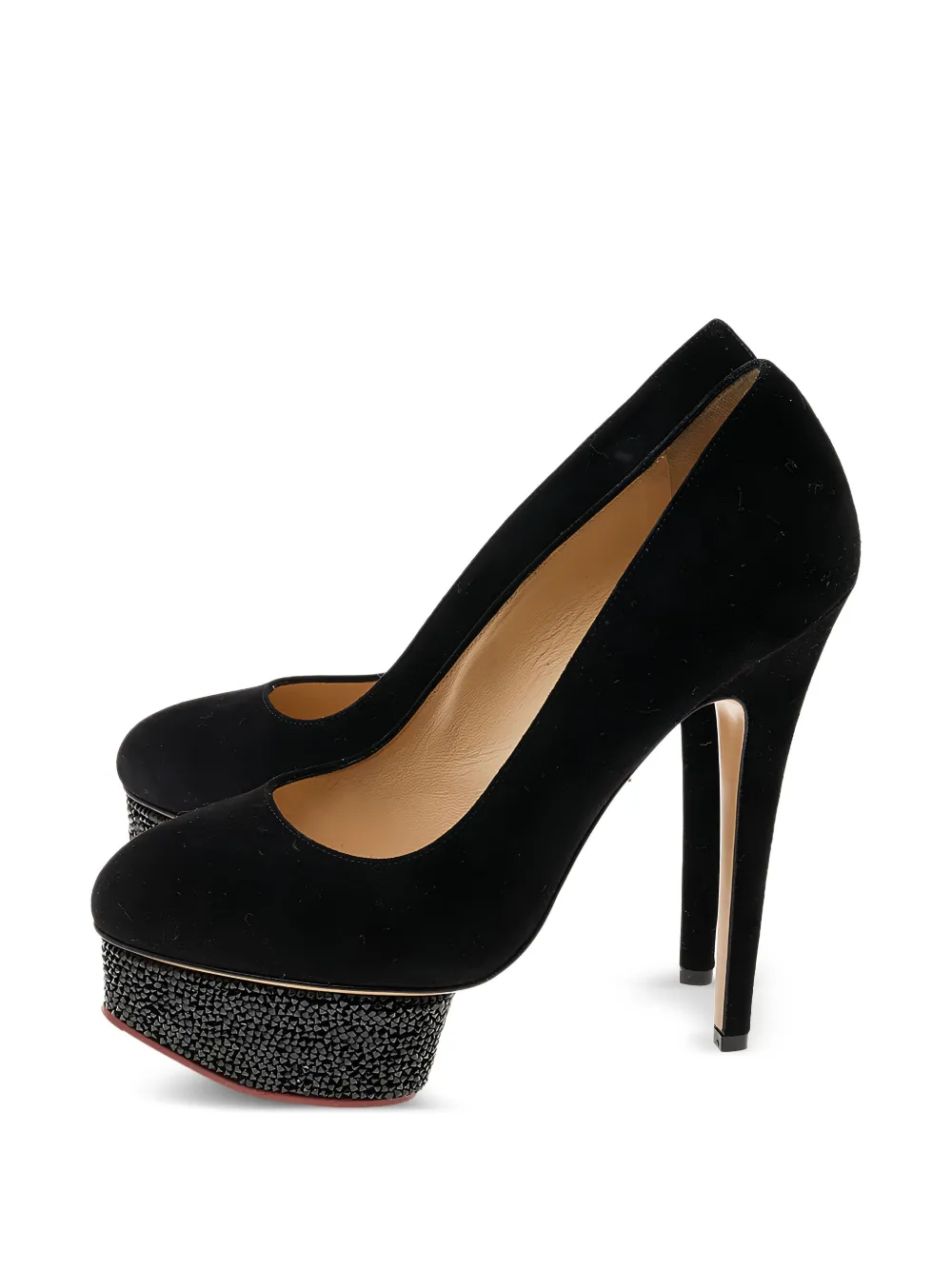Charlotte Olympia 145 mm leren pumps met hak - Zwart