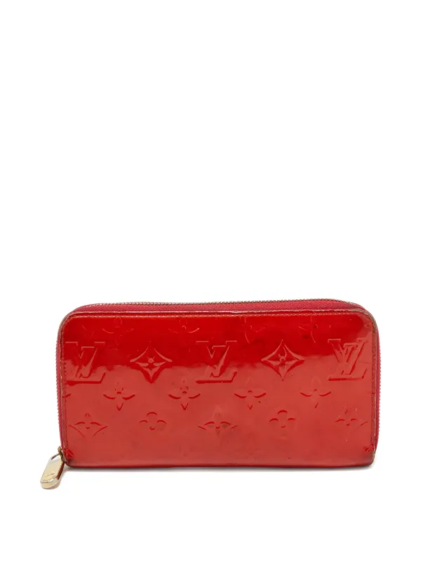 Louis Vuitton 赤 レザー Louis Vuitton Pre-Owned Zippy Monogram Vernis Wallet | Red | FARFETCH