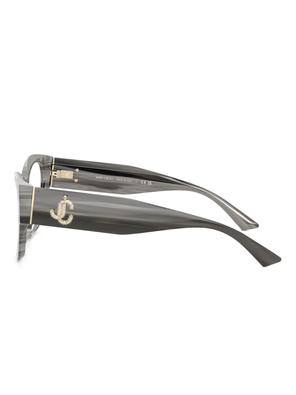 Jimmy Choo Eyewear Bril met cat-eye montuur Zwart