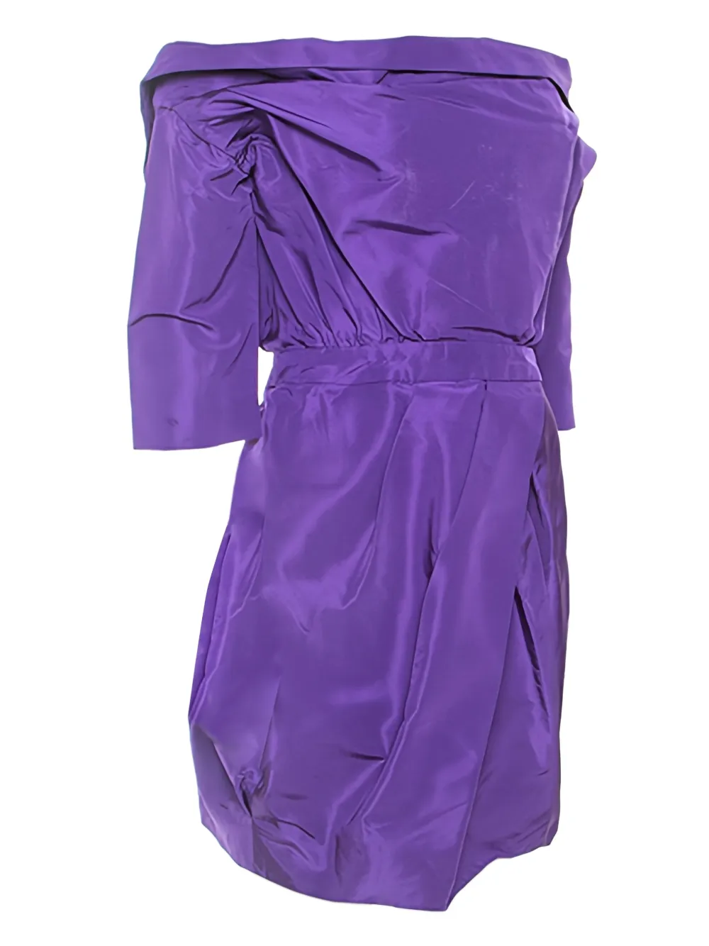 Vera Wang robe courte froncée à épaules dénudées pre-owned | Image 2
