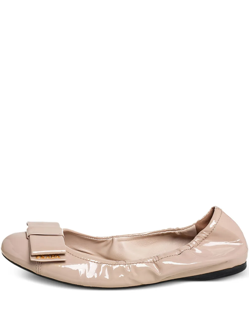 patent bow ballet flats