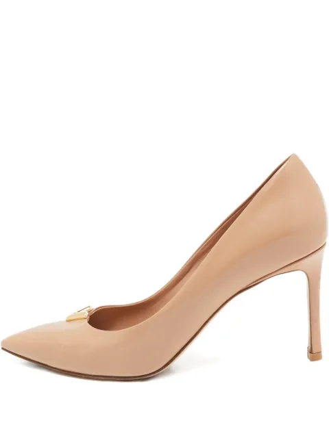 Louis Vuitton Pre-Owned 85mm pointed-toe leather pumps