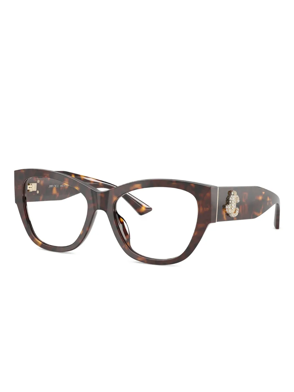 Jimmy Choo Eyewear lentes con armazón cat eye estilo carey | Image 2