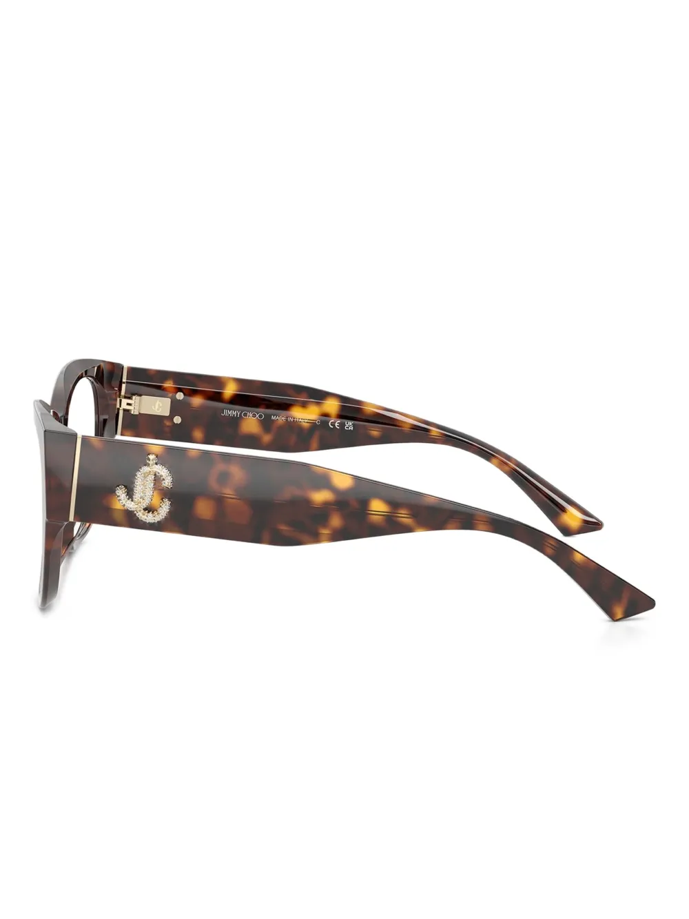 Jimmy Choo Eyewear Bril met cat-eye montuur Bruin