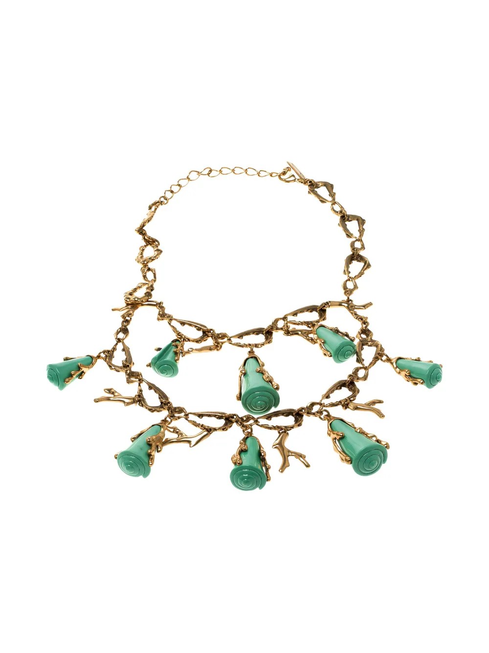Oscar de la Renta Pre-Owned ティアード ネックレス - イエロー Oscar de la Renta Pre-Owned ティアード ネックレス - イエロー
