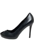 Alexander McQueen Pre-Owned peep-toe leather pumps - Black