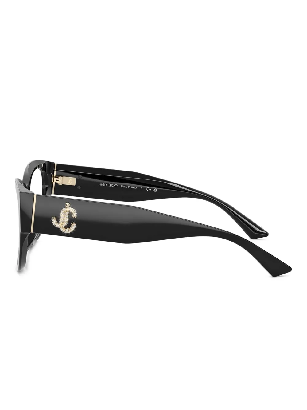 Jimmy Choo Eyewear Bril met cat-eye montuur Zwart