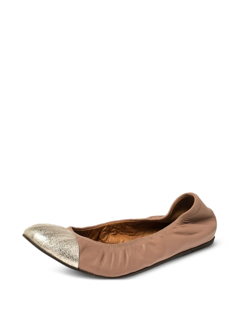 Lanvin Pre-Owned Leren ballerina's - Bruin
