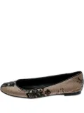 Giuseppe Zanotti Vintage lace ballet flats - Brown
