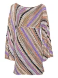 Missoni Pre-Owned 2023 knit chevron mini dress - Neutrals
