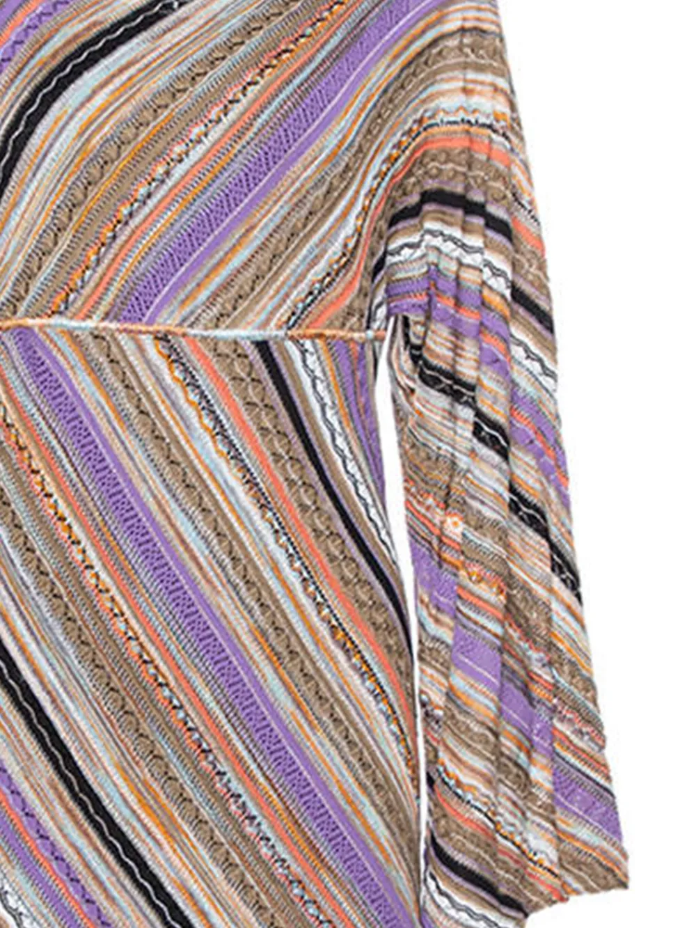Missoni Pre-Owned 2023 knit chevron mini dress - Beige