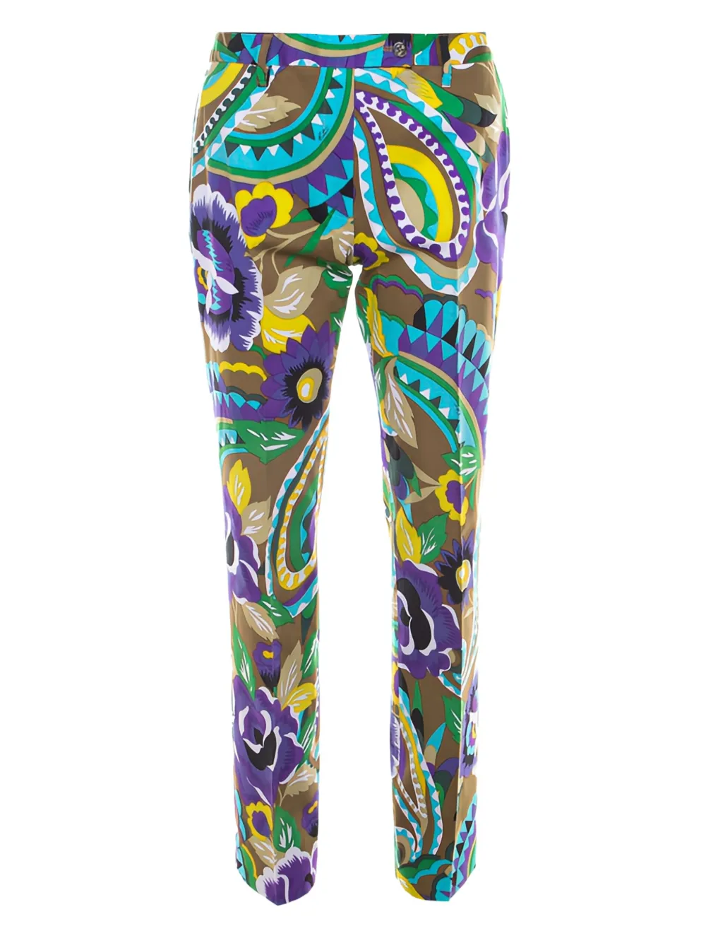 Etro Pre-Owned Paisley-print trousers | Blue | Image 1