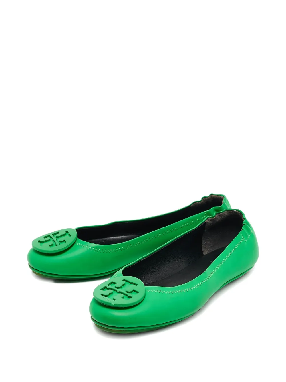 Tory Burch Leren ballerina's - Groen