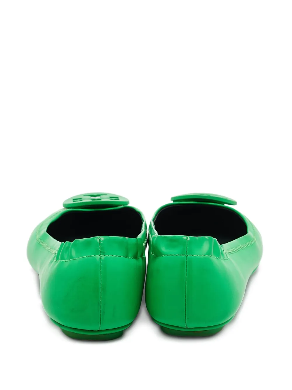 【値下げ】Tory Burch グリーン フラットシューズ Tory Burch レザーフラットシューズ | グリーン | FARFETCH JP