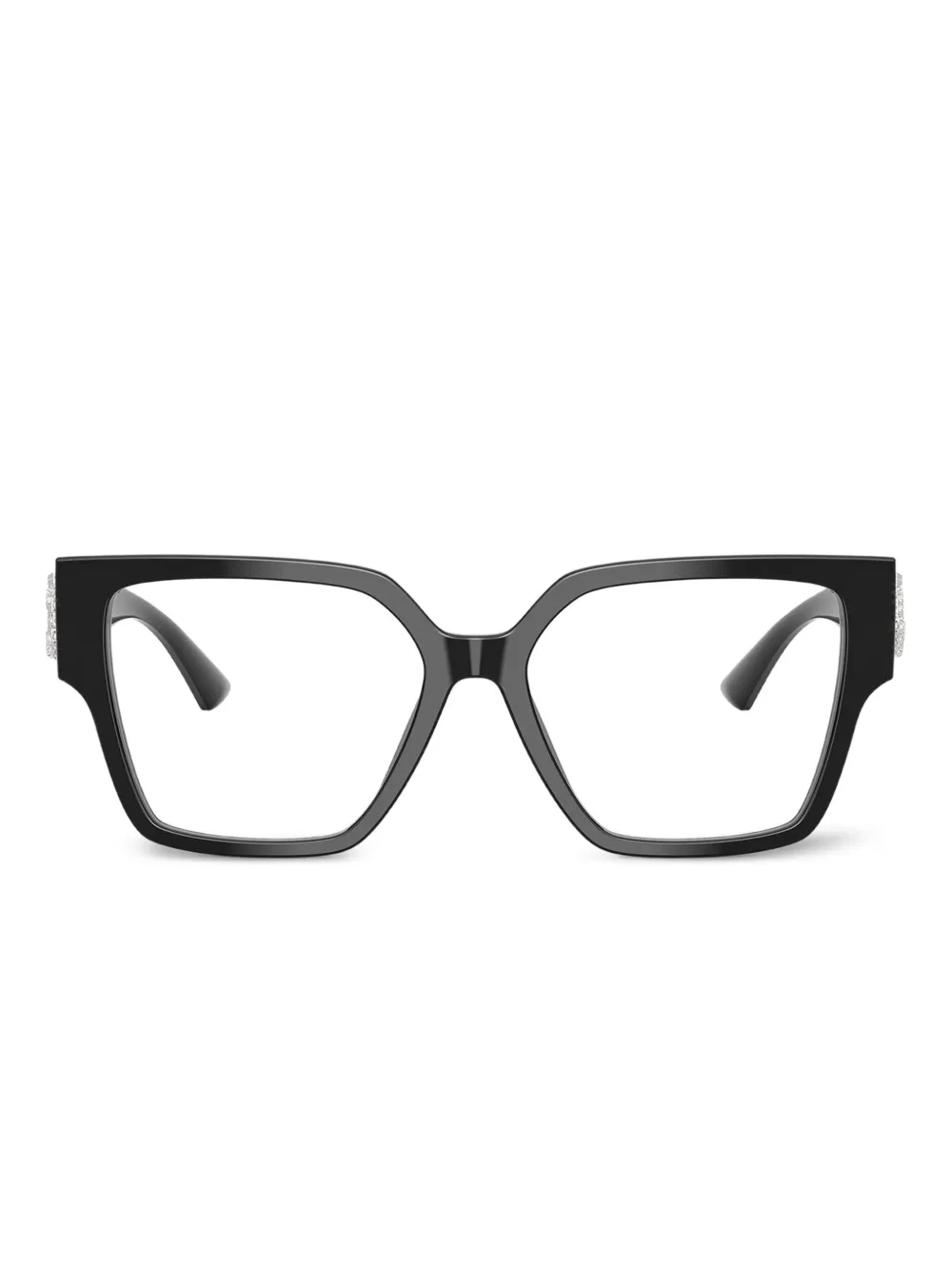 Jimmy Choo Eyewear Armação de óculos quadrada com aplicação de cristal | Preto | Image 1