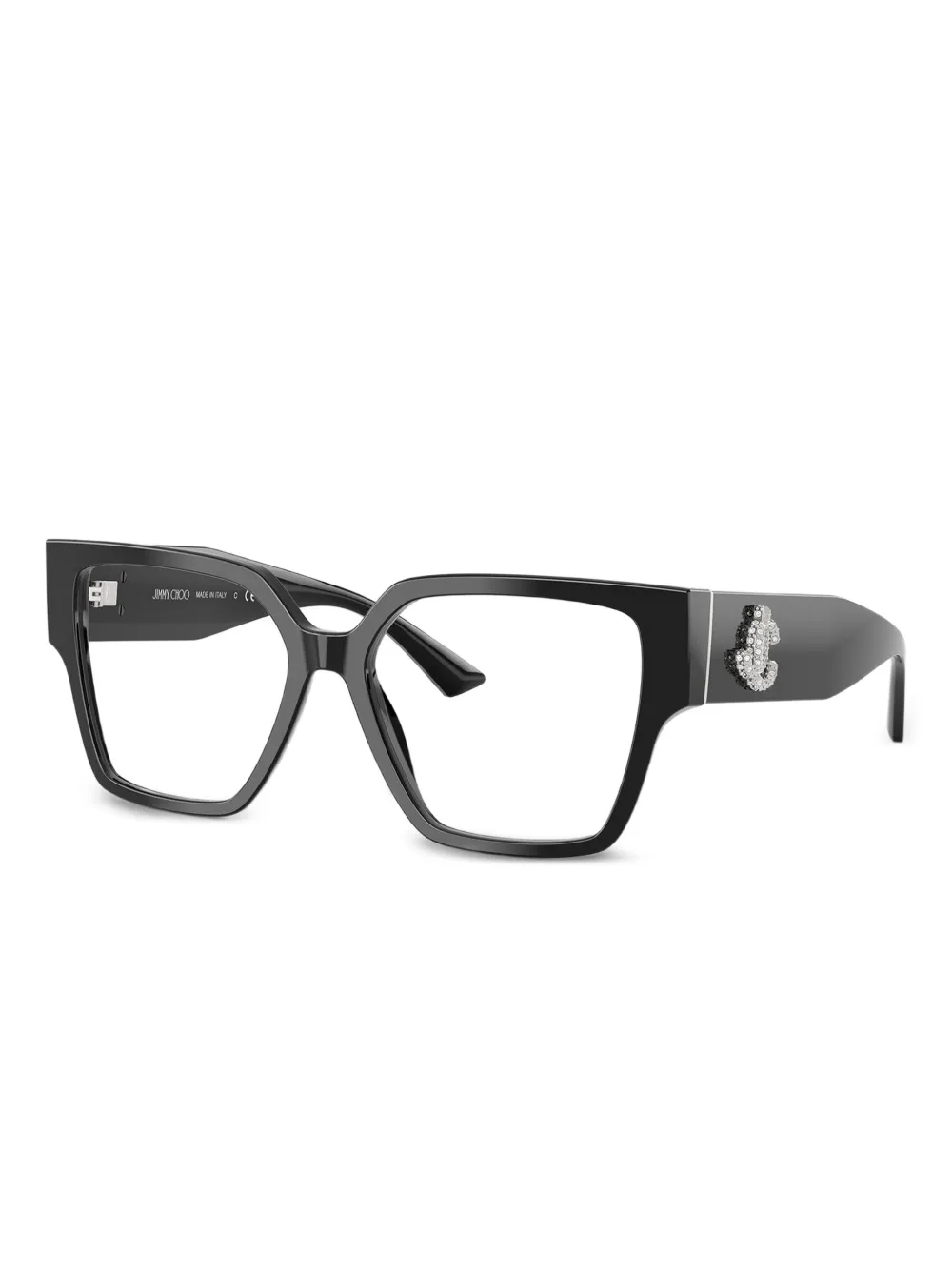 Jimmy Choo Eyewear Armação de óculos quadrada com aplicação de cristal | Image 2