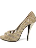 Pierre Hardy 100mm suede heeled pumps - Yellow