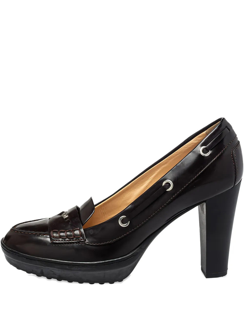 Tod's Vintage ペニーパンプス 95mm - ブラック Tod's Vintage ペニーパンプス 95mm - ブラック