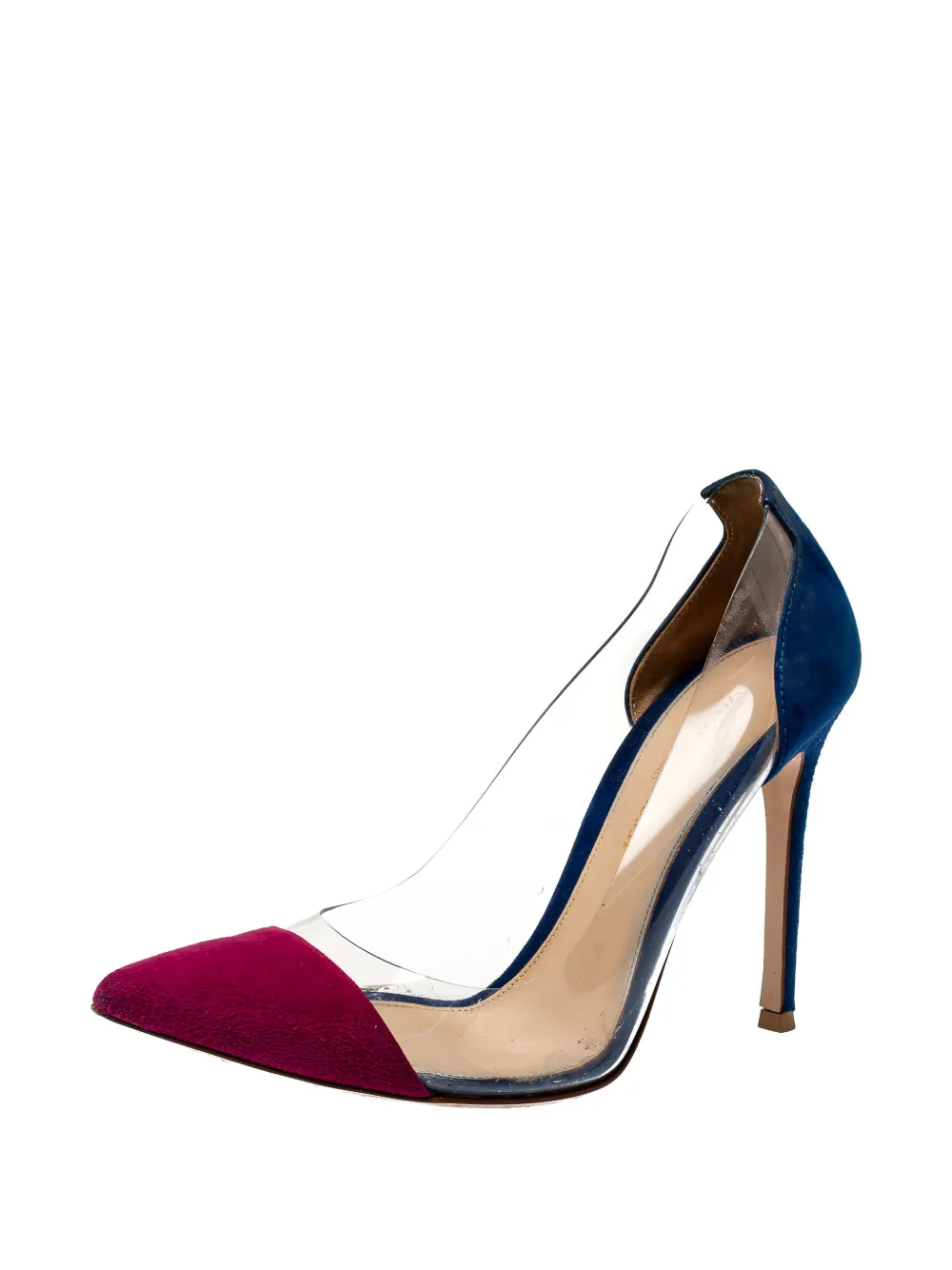 Gianvito Rossi 105 mm Plexi pumps - Blauw