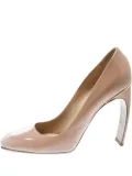 Nicholas Kirkwood 115mm patent leather block heel pumps - Neutrals