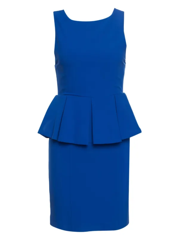 drop waist peplum dress Strapless Drop Waist Rose Peplum Column Gown main image 1