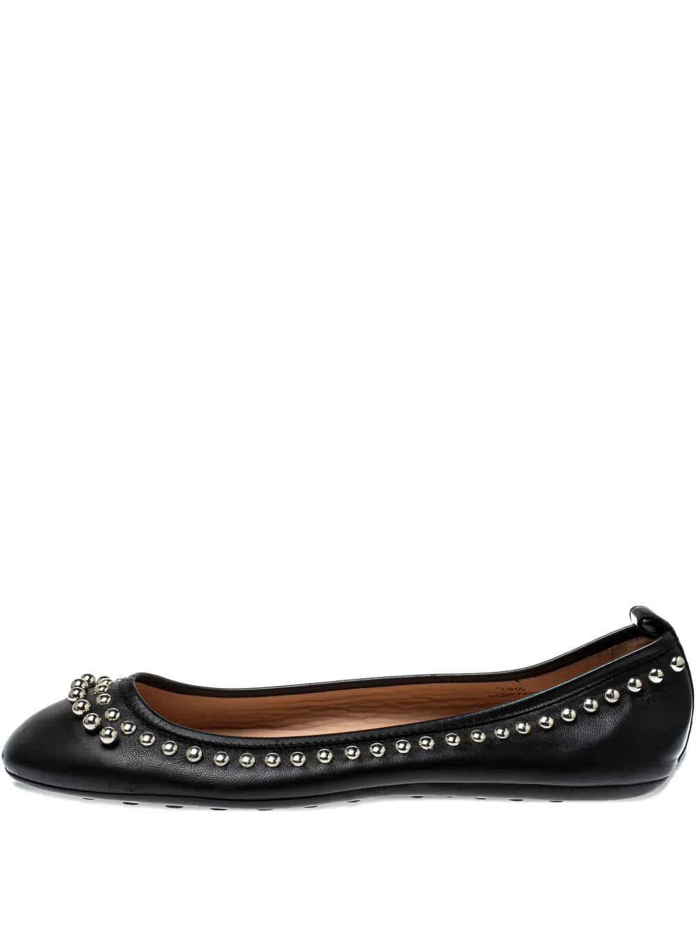 Tod's Vintage stud-detail leather ballet flats - ブラック Tod's Vintage stud-detail leather ballet flats - ブラック