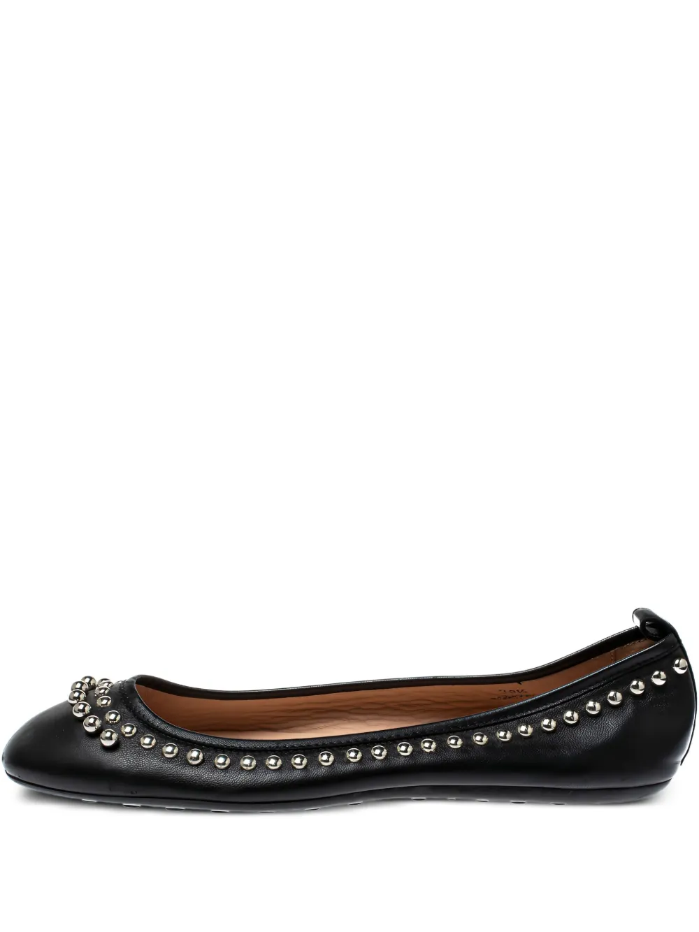 Tod's Vintage スタッズ フラットシューズ - ブラック Tod's Vintage スタッズ フラットシューズ - ブラック