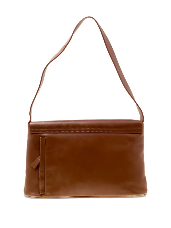 Lanvin Pre-Owned レザーショルダーバッグ | ブラウン | FARFETCH JP