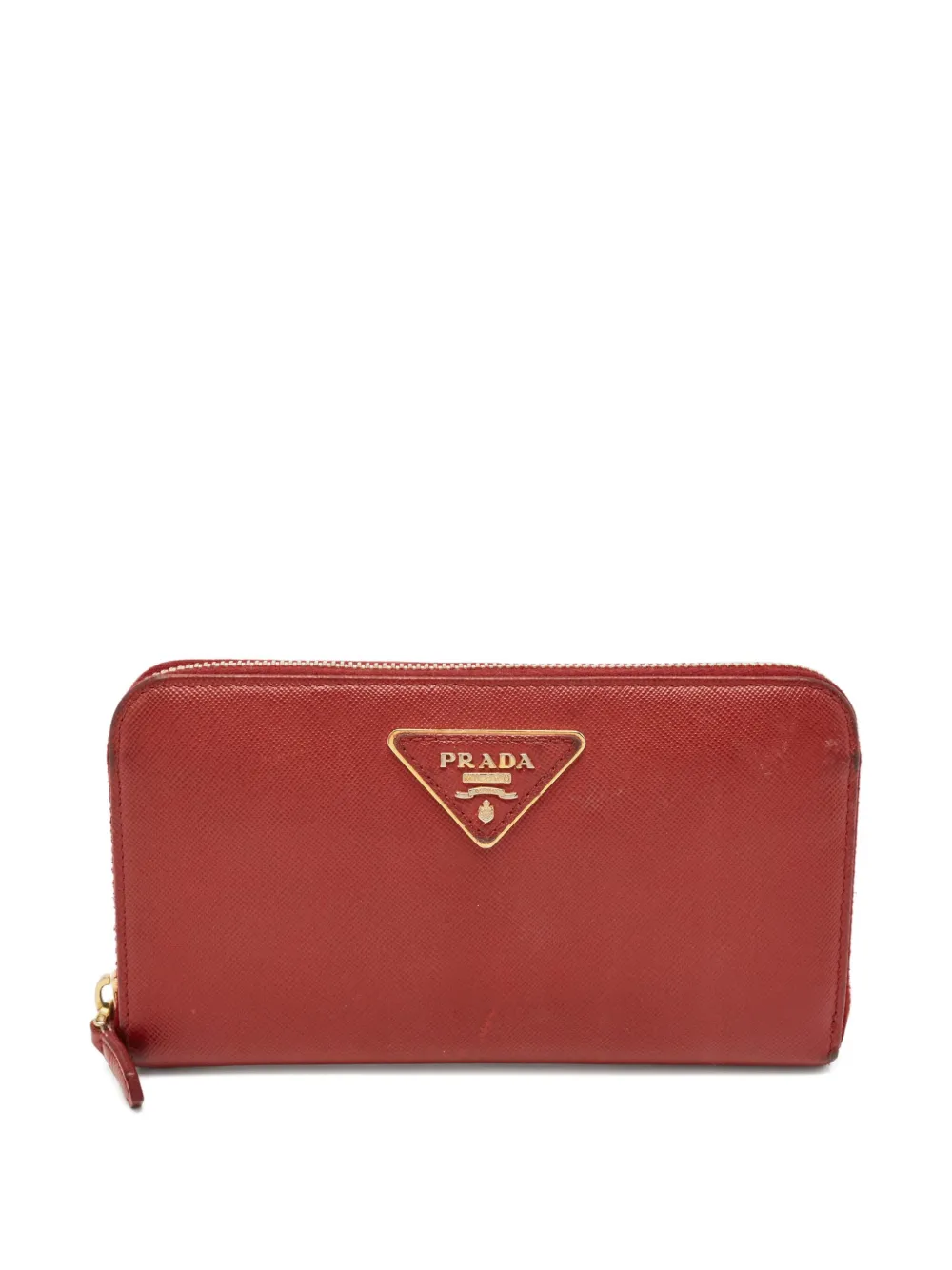 Pre-owned Prada Triangle-logo Zip Wallet