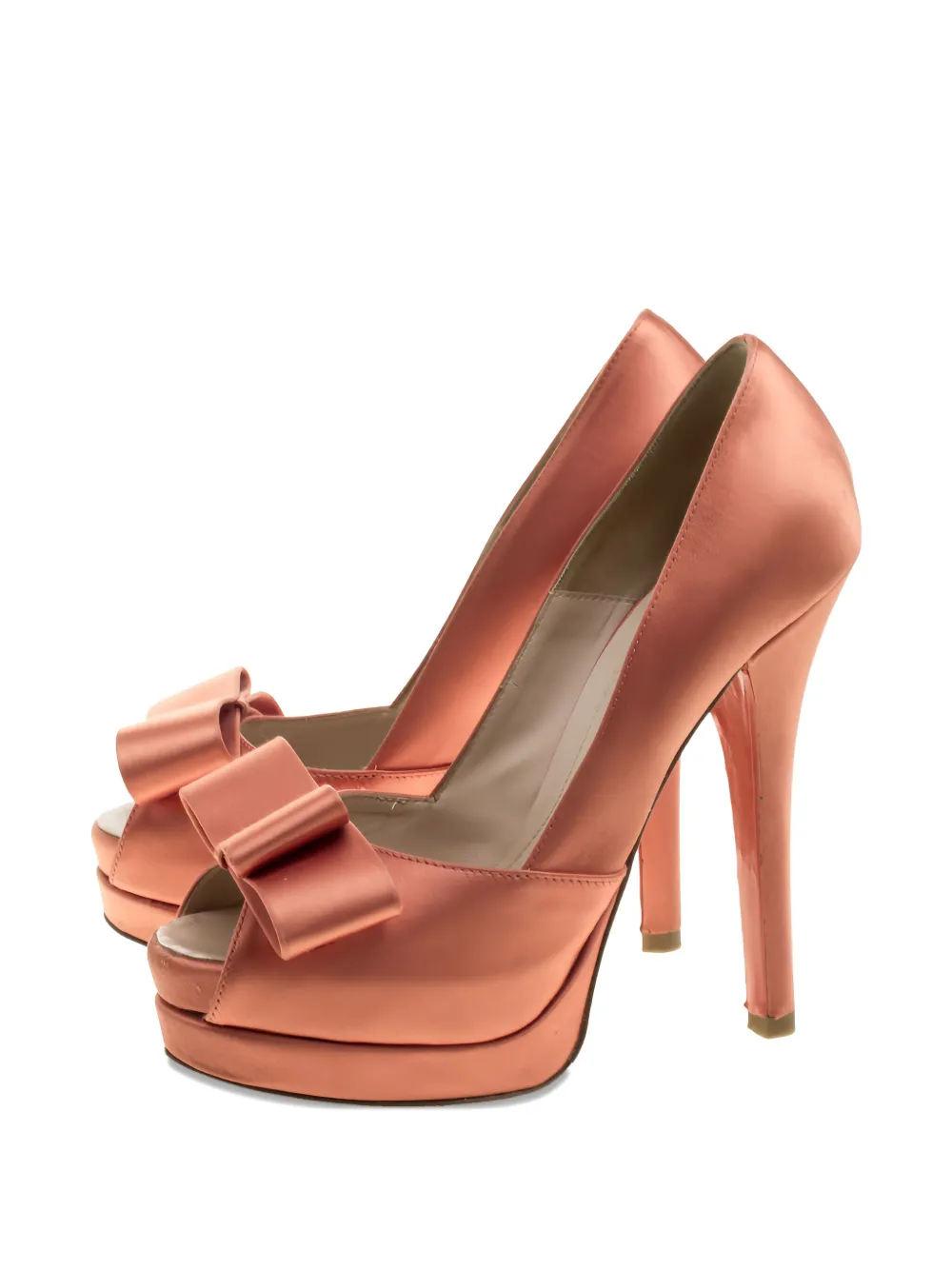 Fendi Pre-Owned 140 mm Deco Bow pumps - Oranje