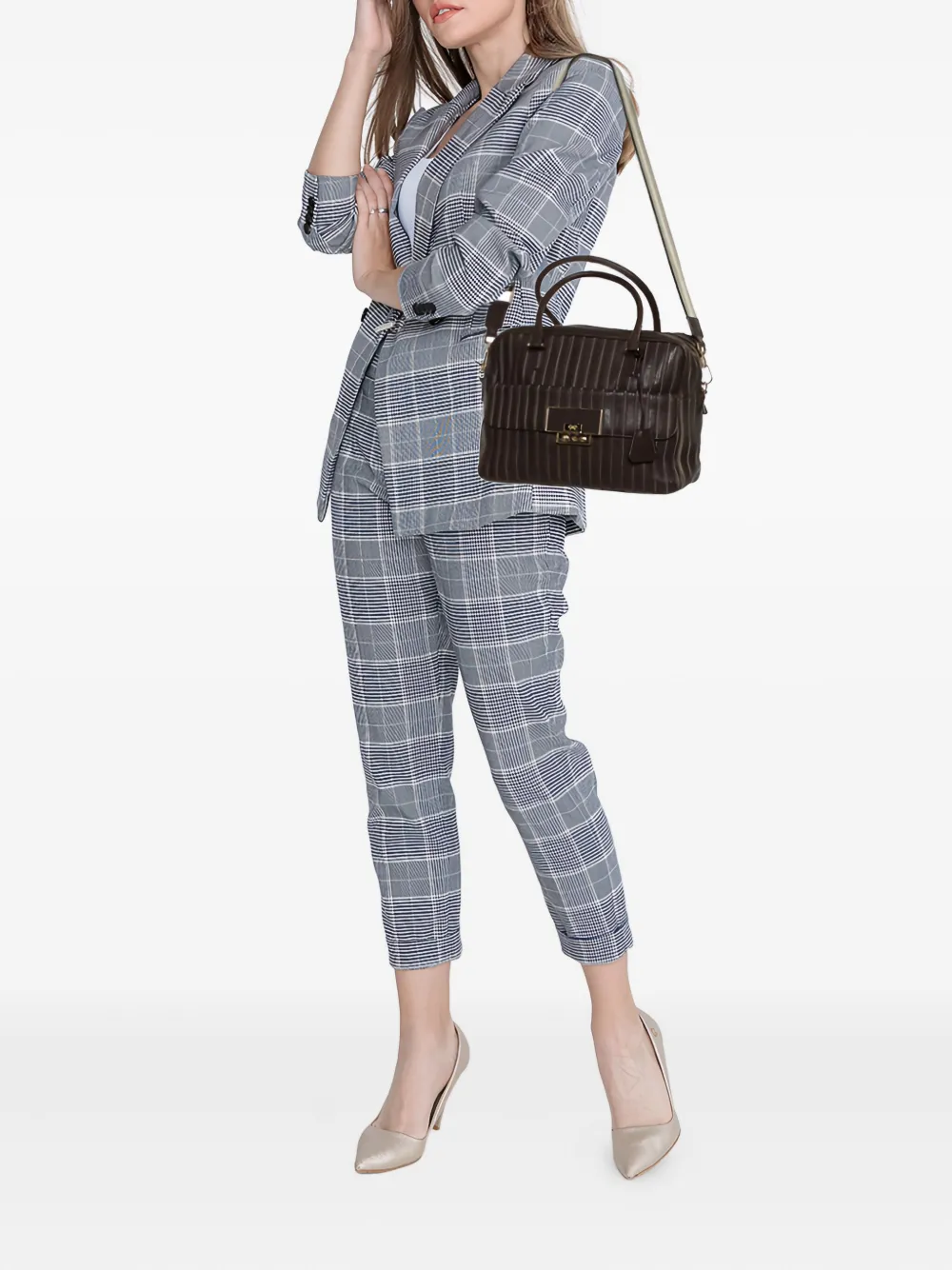 Anya Hindmarch Borsa tote a righe Pre-owned | Image 2