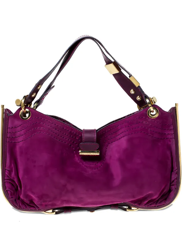 JIMMY CHOO スエード ハンドバッグ Jimmy Choo Pre-Owned Alex スエード ハンドバッグ | パープル