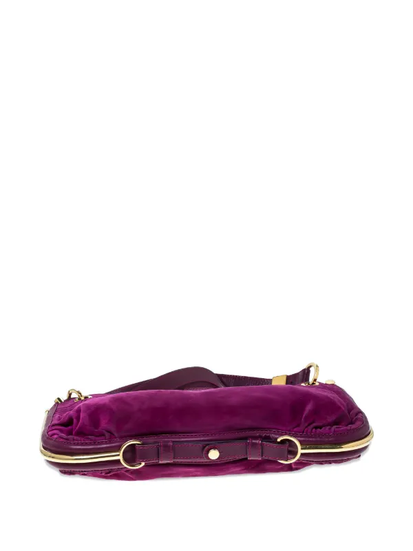 Jimmy Choo Pre-Owned Alex スエード ハンドバッグ | パープル