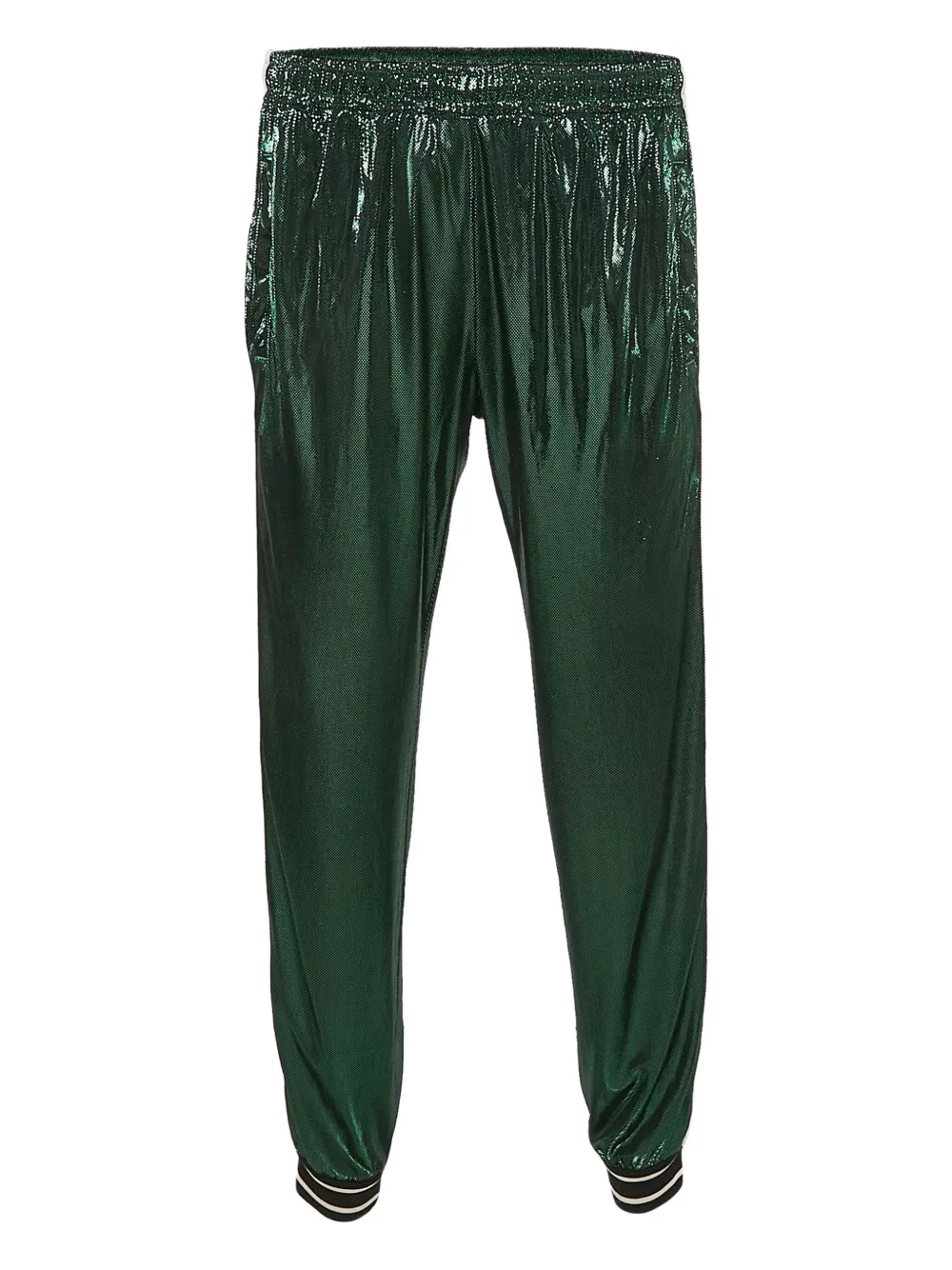 Gucci Pre-Owned メタリック パンツ - グリーン Gucci Pre-Owned メタリック パンツ - グリーン