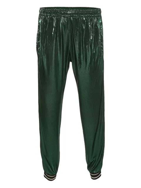 Gucci Pre-Owned metallic-finish trousers