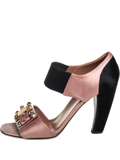 Prada Pre-Owned 100mm leather heeled sandals