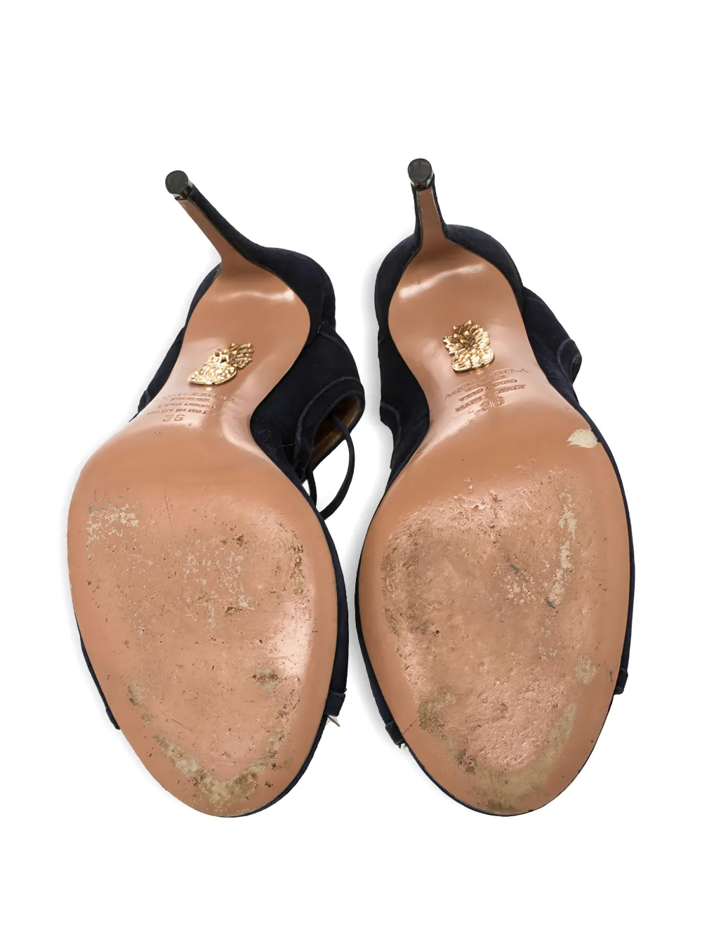 Aquazzura 100mm suede heeled sandals | Image 2