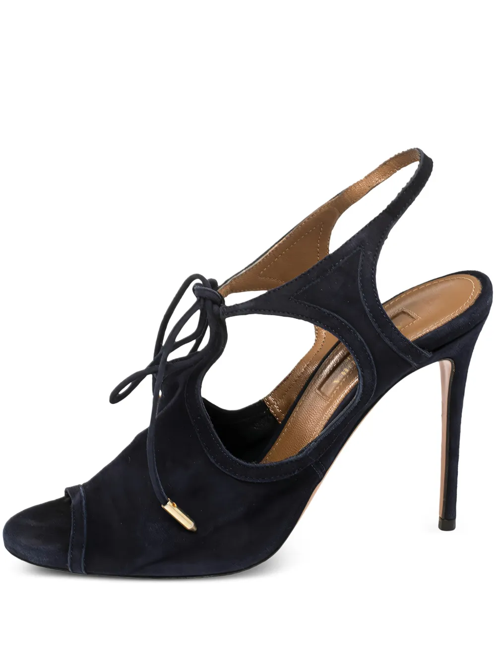 Aquazzura 100mm suede heeled sandals | Blue | Image 1