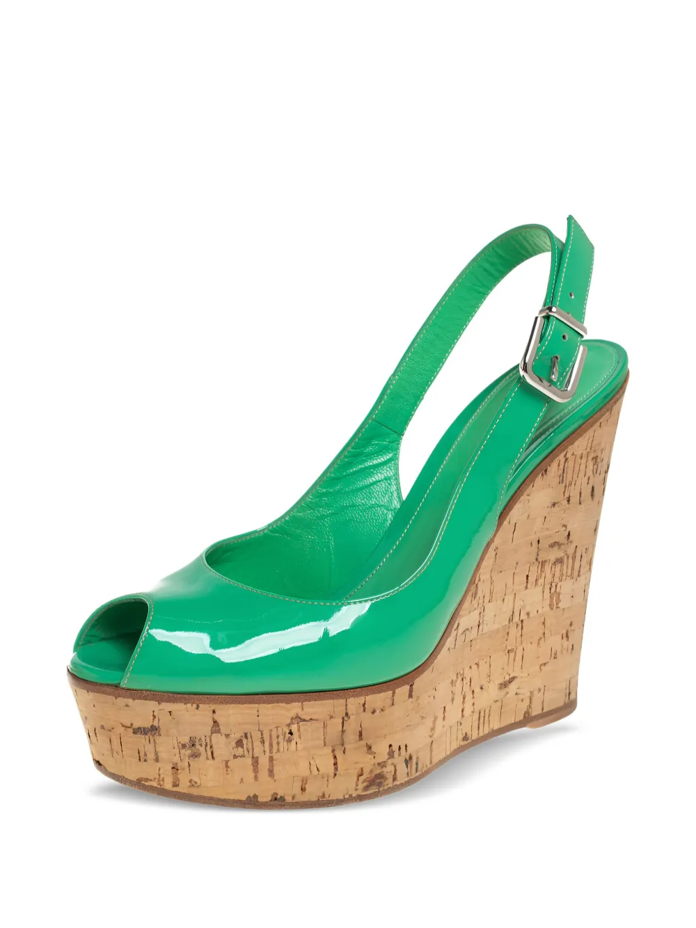 Gianvito Rossi Lakleren sandalen - Groen
