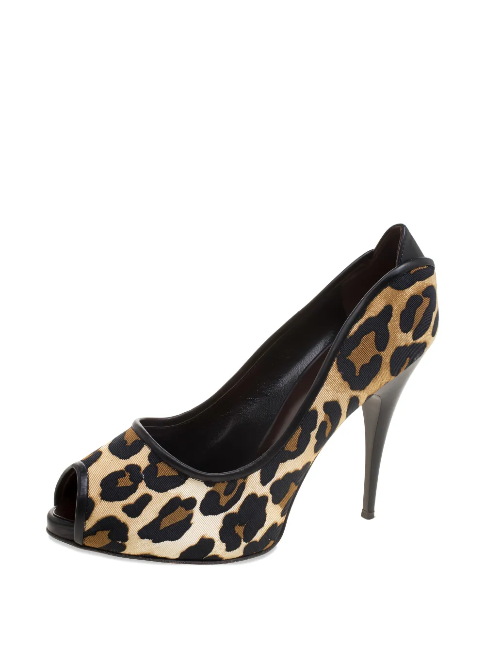 Giuseppe Zanotti Vintage 100 mm leren pumps met hak - Bruin