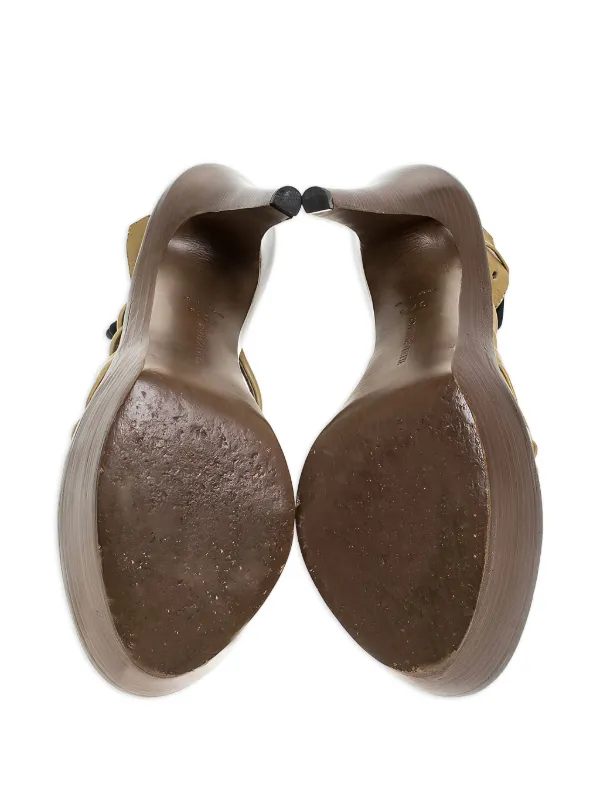 Bottega Veneta Pre-Owned レザーサンダル 145mm | ニュートラル