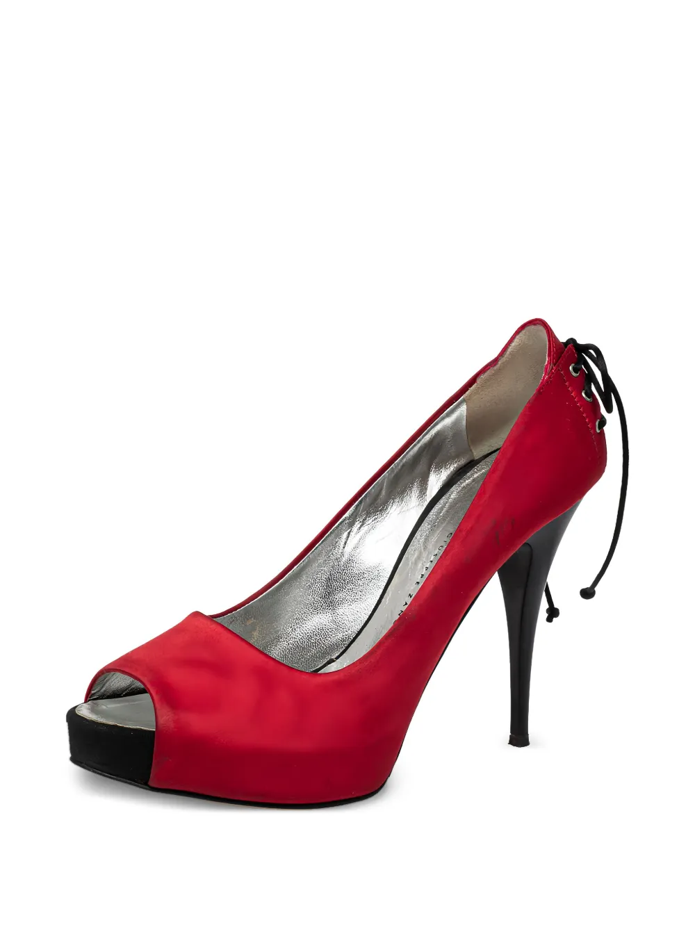 Giuseppe Zanotti Vintage Pre-owned 110 mm satijnen pumps - Rood