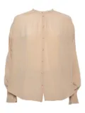 JOSEPH Pre-Owned pearl-button silk blouse - Neutrals