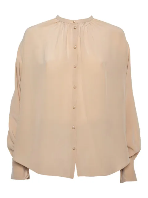 JOSEPH Pre-Owned pearl-button silk blouse