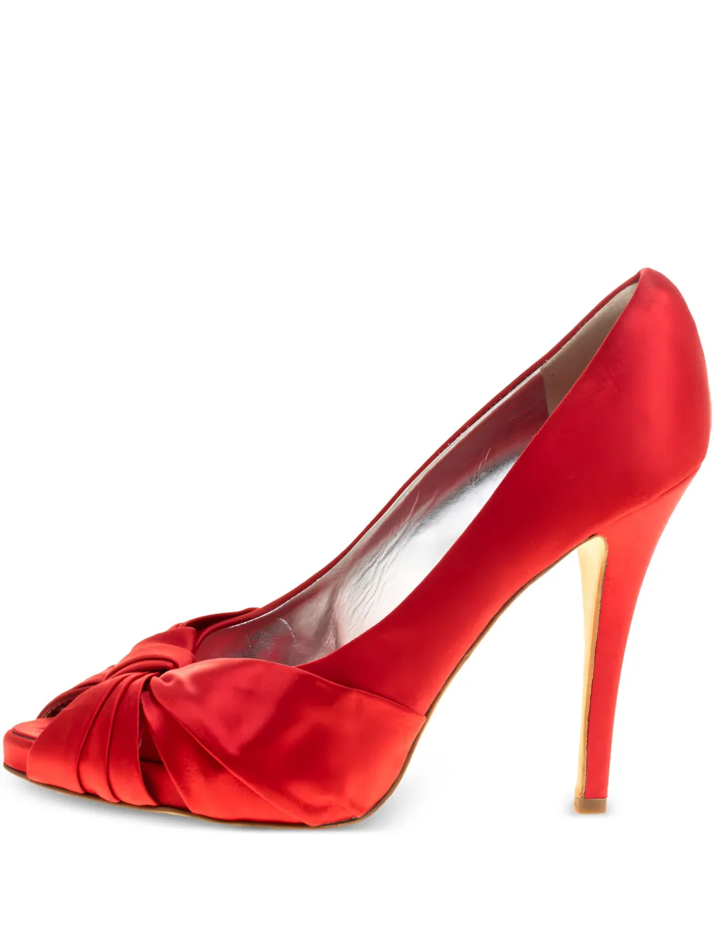 110mm satin pumps