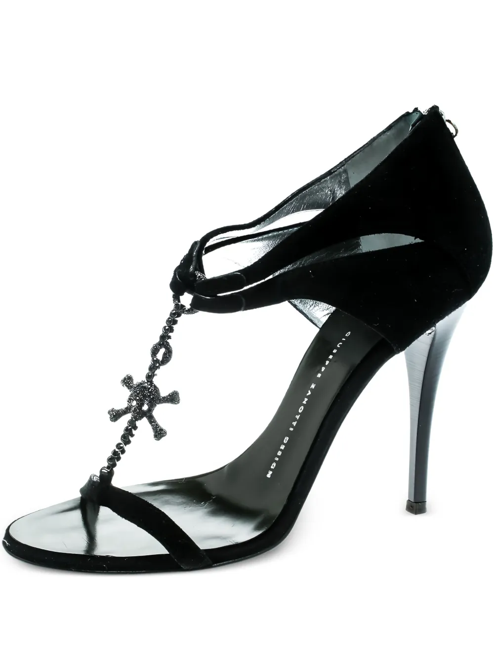 Giuseppe Zanotti Vintage 2024 115mm skull-embellished sandals | Black | Image 1