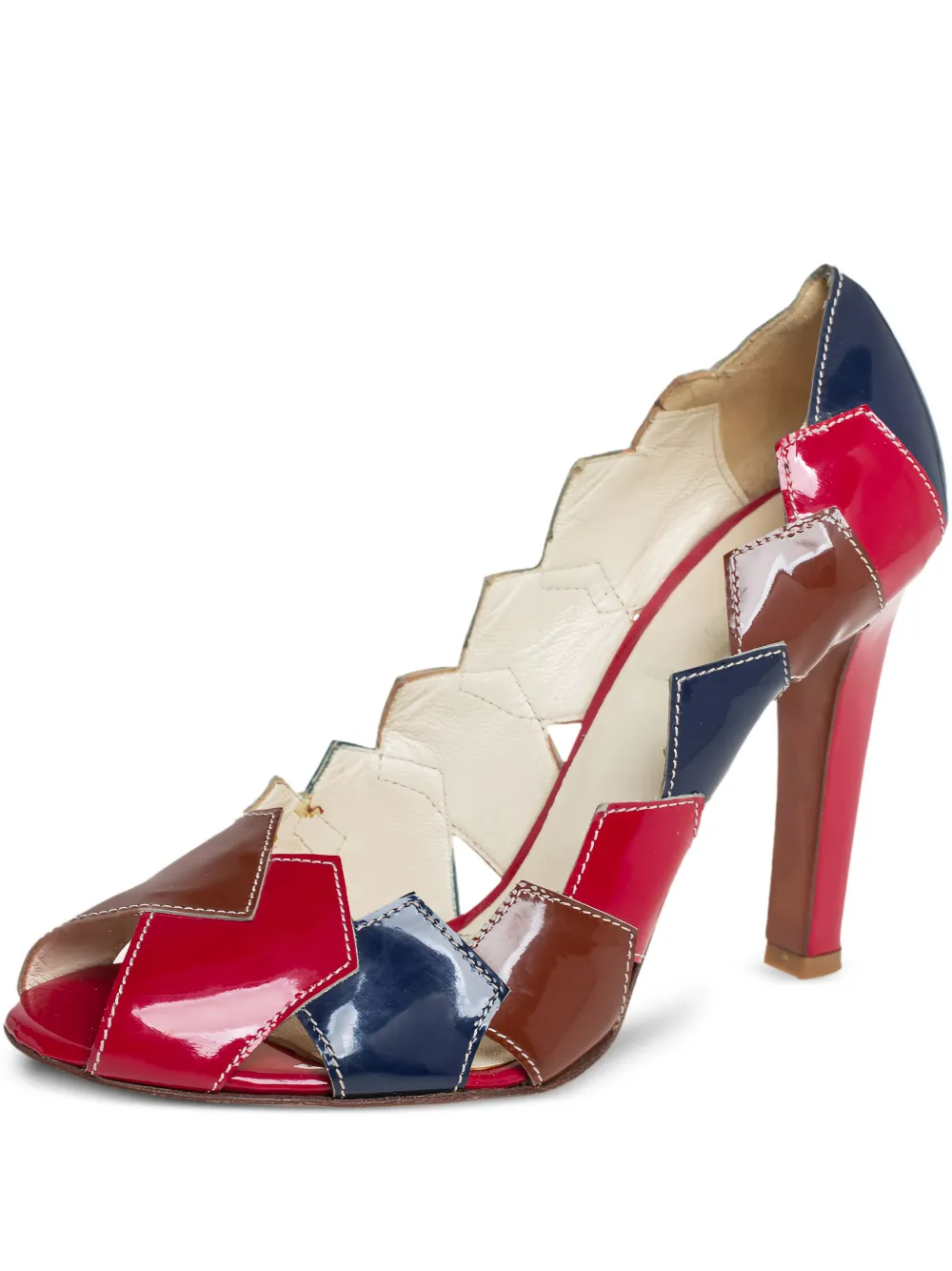 2023 95mm patchwork pumps