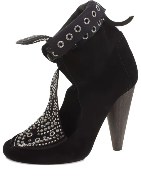 Isabel Marant Vintage Pre-owned 115mm studded cut-out boots